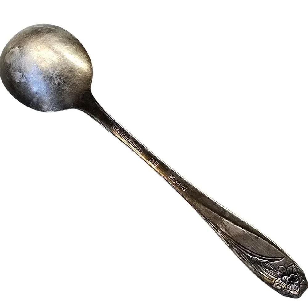 Daffodil‎ (Silverplate, 1950)by International Silver Cream Soup Spoon...